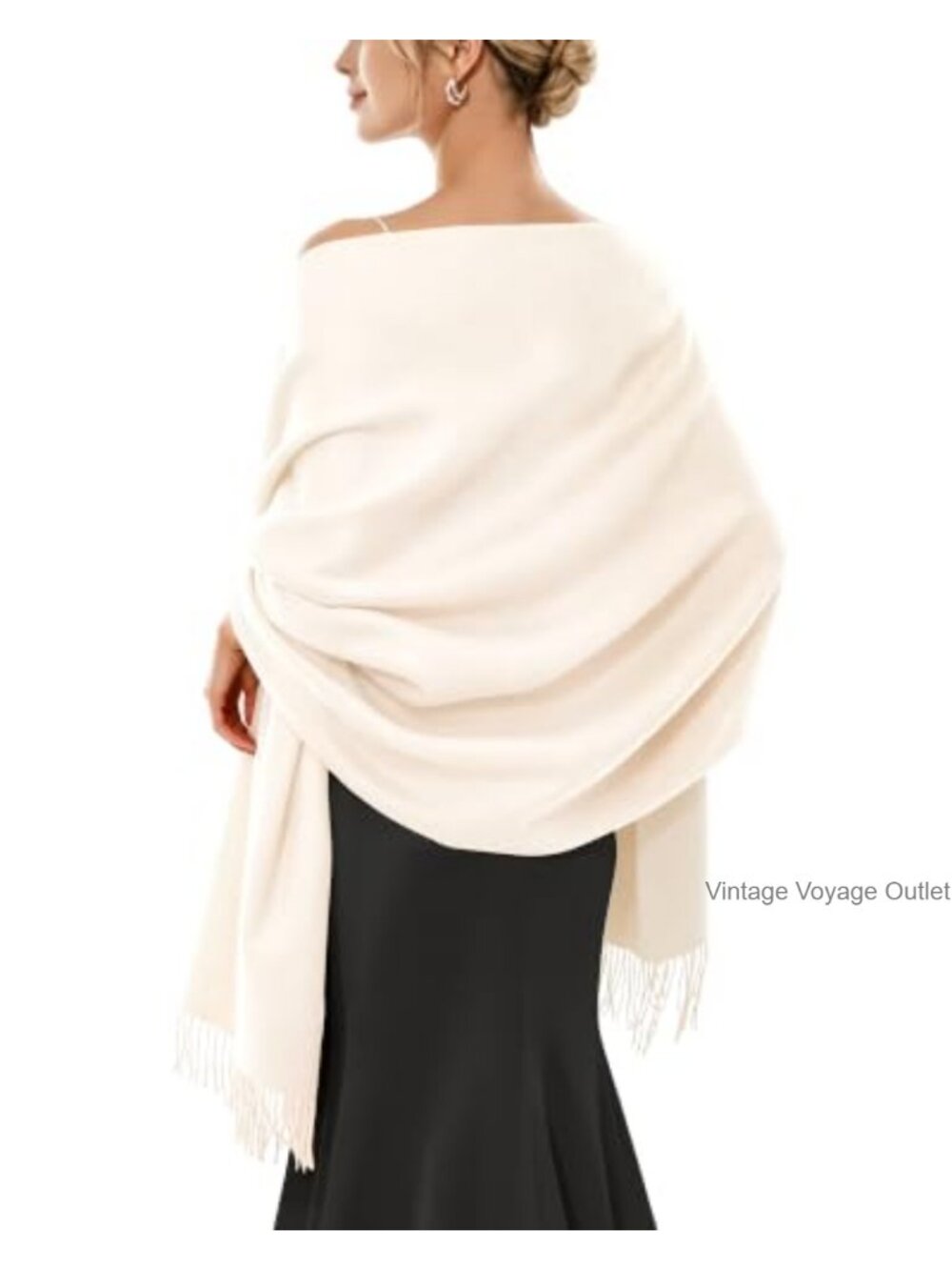 Pashmina Shawl Wrap Evening Dress Wedding Scarf Polyester Viscose